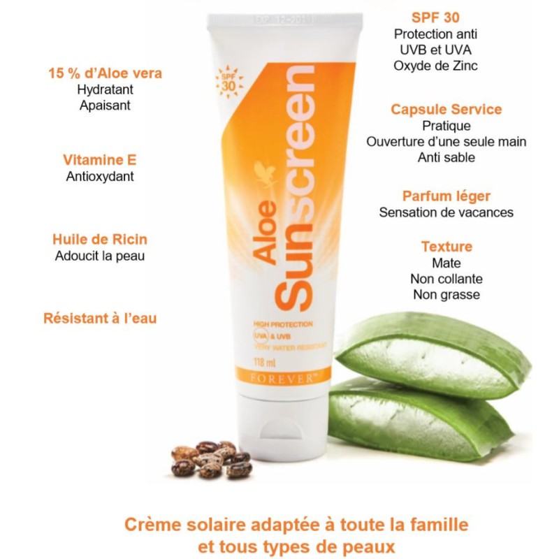 Aloé solaire - Aloe Sunscreen - Rèf. 617