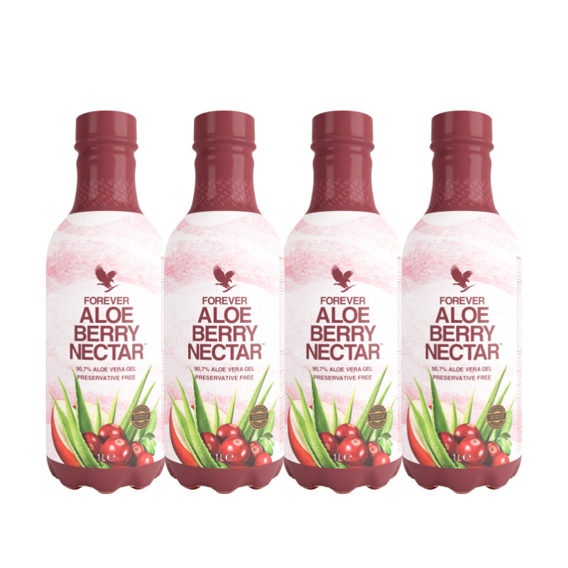 Forever Aloe Berry Nectar 4 x 1 L